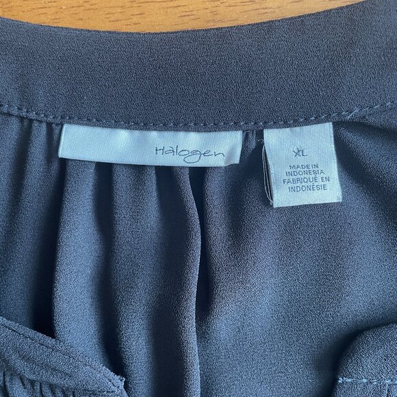 Size XL Halogen black cap sleeve top - Picture 8 of 10